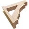 Ekena Millwork 6-in W x 24-in D x 24-in H Balboa Block Rough Cedar Woodgrain TimberThane Outlooker, Primed Tan OUTUR060X24X24BOA44RCPR - alternate 3
